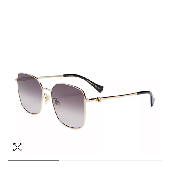 GUCCI SUNGLASSES NWOT GORGEOUS-Gold rim, dusty rose color handles! FIRM - Picture 3 of 12